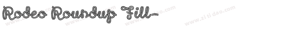 Rodeo Roundup Fill字体转换
